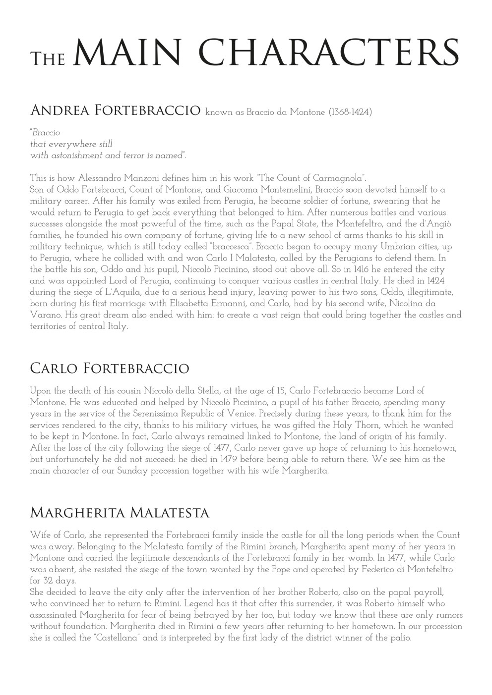 Programma - Donazione della Santa Spina 2024 Montone