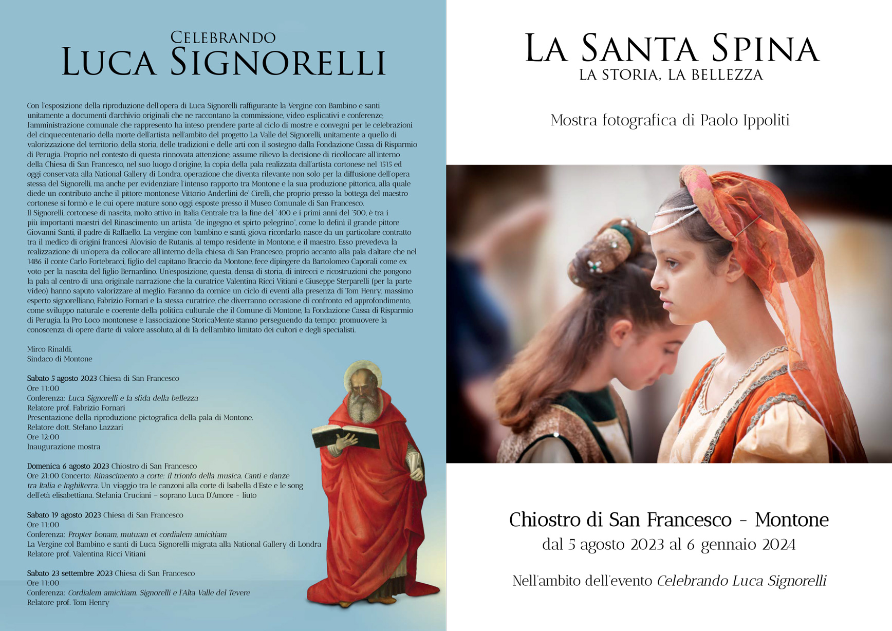 Programma - Donazione della Santa Spina 2024 Montone