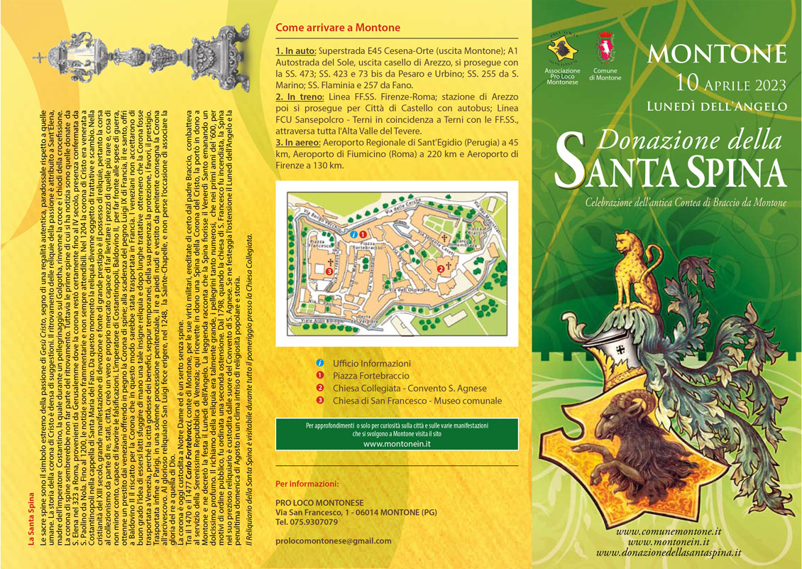 Programma - Donazione della Santa Spina 2022 Montone