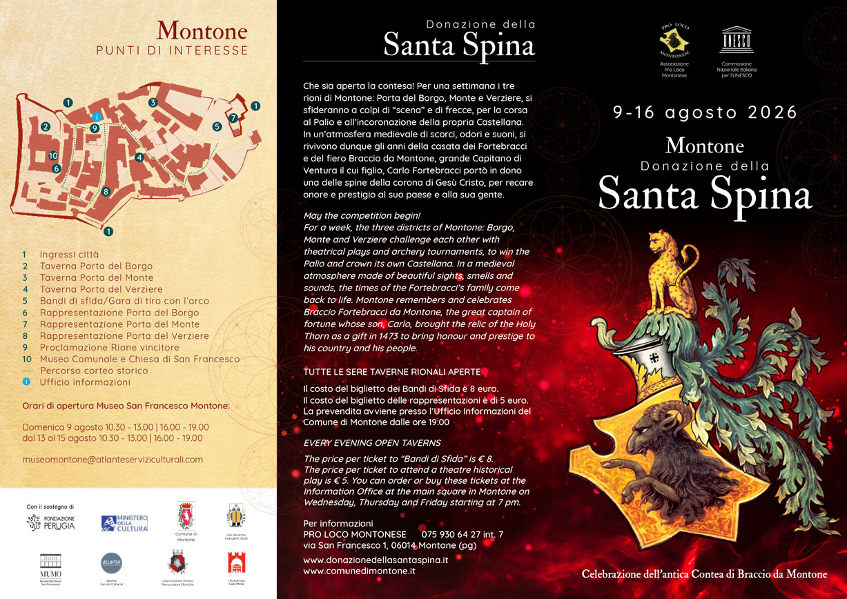 Programma - Donazione della Santa Spina 2026 Montone