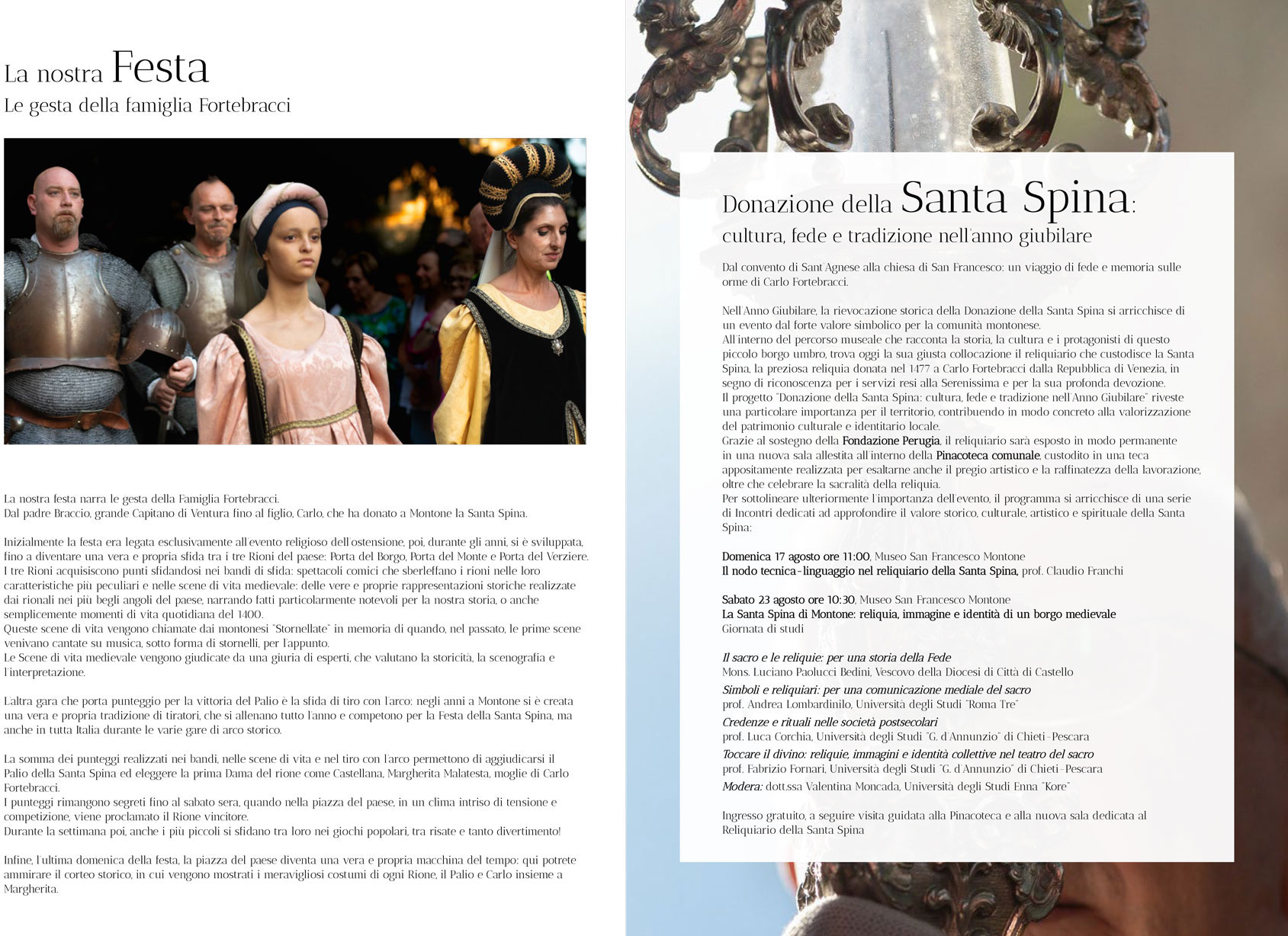 Programma - Donazione della Santa Spina 2025 Montone